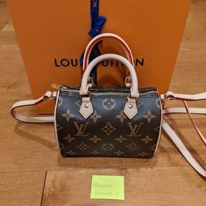 Authentic Louis Vuitton Nano Speedy Bag